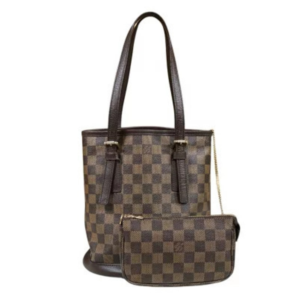 Louis Vuitton Mare Damier Shoulder Bag Canvas Brown
